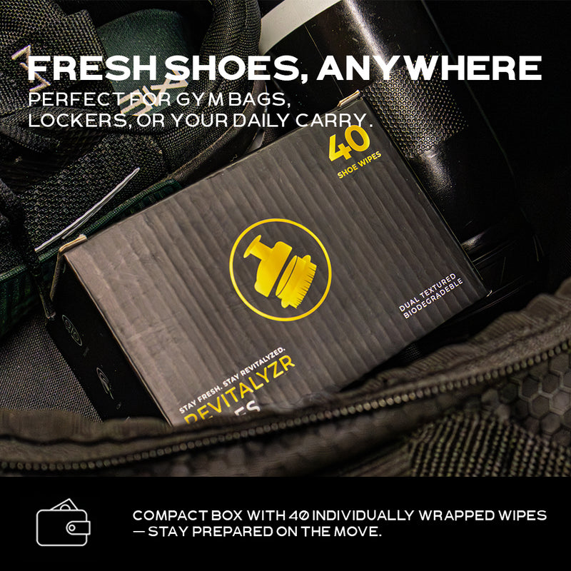 Premium Shoe Cleaning Wipes 40 Count – Safe on Sneakers, Leather, Canvas, Rubber – Removes Dirt, Scuffs, and Stains